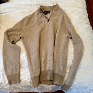 Brooks Brothers Quarter Zip Cotton Cashmere